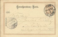 Ferdinand Foll Komponist geschriebene Ganzsache 2 Kreuzer mit Noten signiert, Autogramm 1897