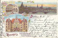 Deutschland: Gruss aus Dresden Litho 1898 Zinzendorfstrasse 17 / Hospiz