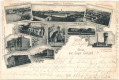 Deutschland: Gruß aus Lager Lechfeld 1900 ( Doppelmotiv Karte !! ) Artillerie !