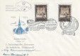 FDC: Nr: 1017 2.10.1954 Kirchenmusik Papst Pius Schmuck Kuvert mit Autogrammen