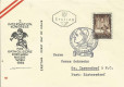 FDC: Nr: 1017 2.10.1954 Kirchenmusik Papst Pius auf Schmuck Kuvert