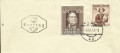 FDC: Nr: 0865 6.9.1948 80. Todestag von Adalbert Stifter auf kleinen Kuvert + Zusatzfrankatur 15 Gr. Trachten 