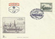 FDC: Nr: 1019: 4.12.1954 Tag der Briefmarke Wien 1 auf Merkur Schmuck Kuvert E65