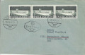 FDC: Nr: 1047: 30.XI.1957 Tag der Briefmarke 3er Streifen Erstagsbrief Wien