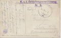 Feldpost 1. WK: K.u.K. Schlafwagensanitätszug Nr. 3 ( Agram Zagreb ) auf AK.1918  ( 36 )