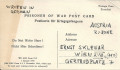 Kriegsgefangenenpost 1945 Amtlicher Vordruck von Naples Italy nach Wien  ( 57 )