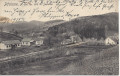 NÖ: Gruss aus Pfalzau NÖ. 1910 300 m Seehöhe, Häuser, Felder, usw echt gelaufen