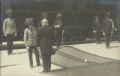 OÖ: Gruß aus Bad Gastein 1910 Ankunft von Kaiser Franz Josef am Bahnhof Ischl