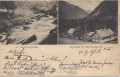 Steiermark: Gruß aus dem Jägerhaus im Hagenbachgraben + Wasserfall 1901