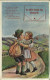 Steiermark: Gruß aus Mariazell um 1920 Küsse Kinder mit Liporello zum klappen