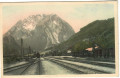 Steiermark: Gruß aus Stainach - Irdning 1909 Bahnhof mit Zügen Eisenbahn