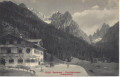 Tirol: Gruß aus dem Sextental Fischleinboden Postgasthof ( Südtirol ) 1909