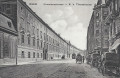 Wien IV: Favoritenstrasse K.k. Theresianum mit Fiakern und Strassenbahn ca 1918