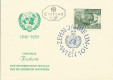 FDC: Nr: 1031: 24.10.1955 Zehn Jahre UN ( Vereinte Nationen ) Festkarte !