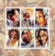 Benin 2003:  Jazz Masters  Block  mit Sonderstempel