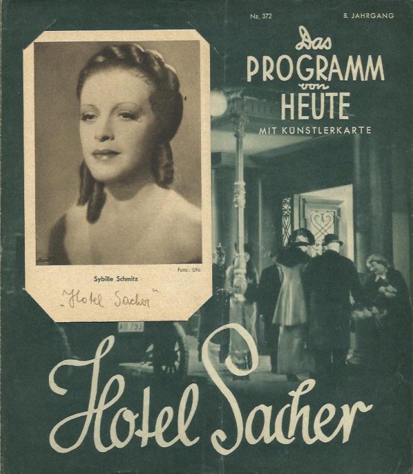 1435: Hotel Sacher, Sybille Schmitz, Willy Birgel, W. A. Retty,