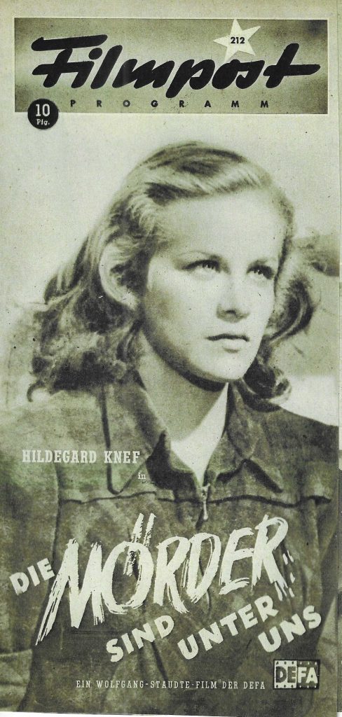 212: Die Mörder sind unter uns ( Wolfgang Staudte ) Hildegard Knef, Ernst Borchert, Stahl Nachbaur, Erna Sellner,