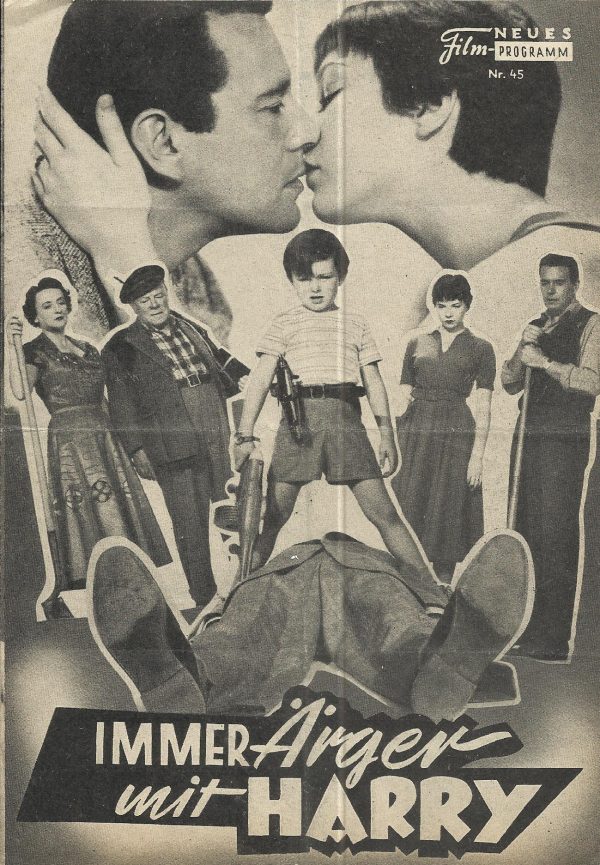 45: Immer Ärger mit Harry (Alfred Hitchcock) Edmund Gwenn, John Forsythe, Shirley MacLaine,, Mildred Natwick, Mildred Dunnock, Jerry Mathers, Royal Dano, Parker Fennelly, Barry Macollum, Dwight Marfield, Leslie Woolf, Ernest Kurt Back