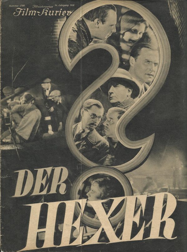1790: Der Hexer ( Edgar Wallace ) Fritz Rasp, Maria Solveg, Wera Engels, Paul Richter, Paul Henkels, Leopold Kramer, Karl Etlinger, Karl Walter Meyer, Karl Forest, Franz Schafheitlin,