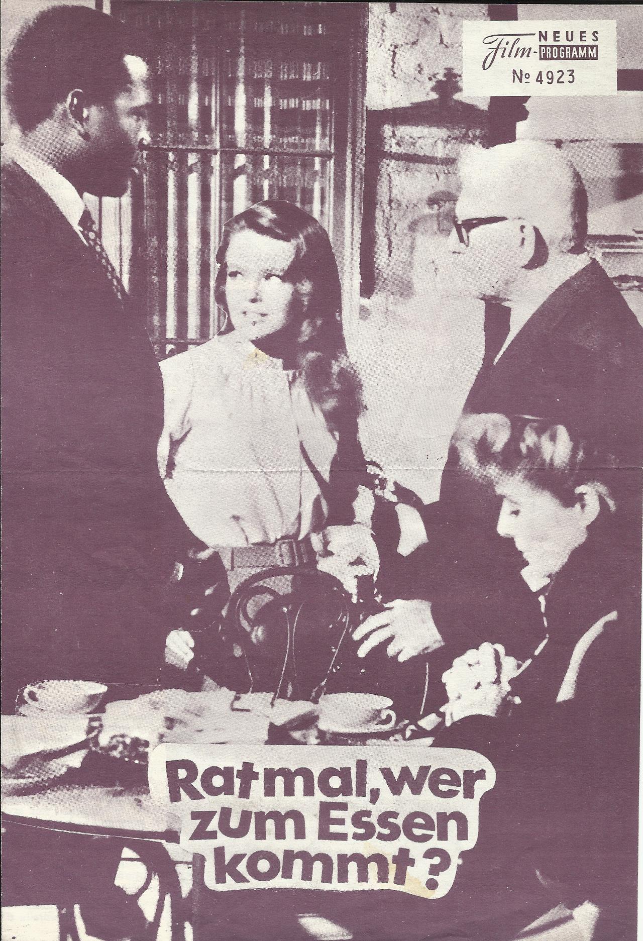 4923: Rat mal, wer zum Essen kommt ( Stanley Kramer ) Spencer Tracy, Sidney Portier, Katherine Hepburn,