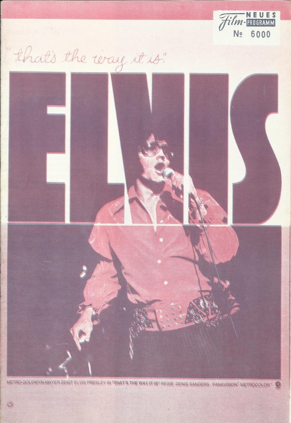 6000: Elvis "thats the way it is" Elvis Presley, ( Hell Rot ) ( Original )