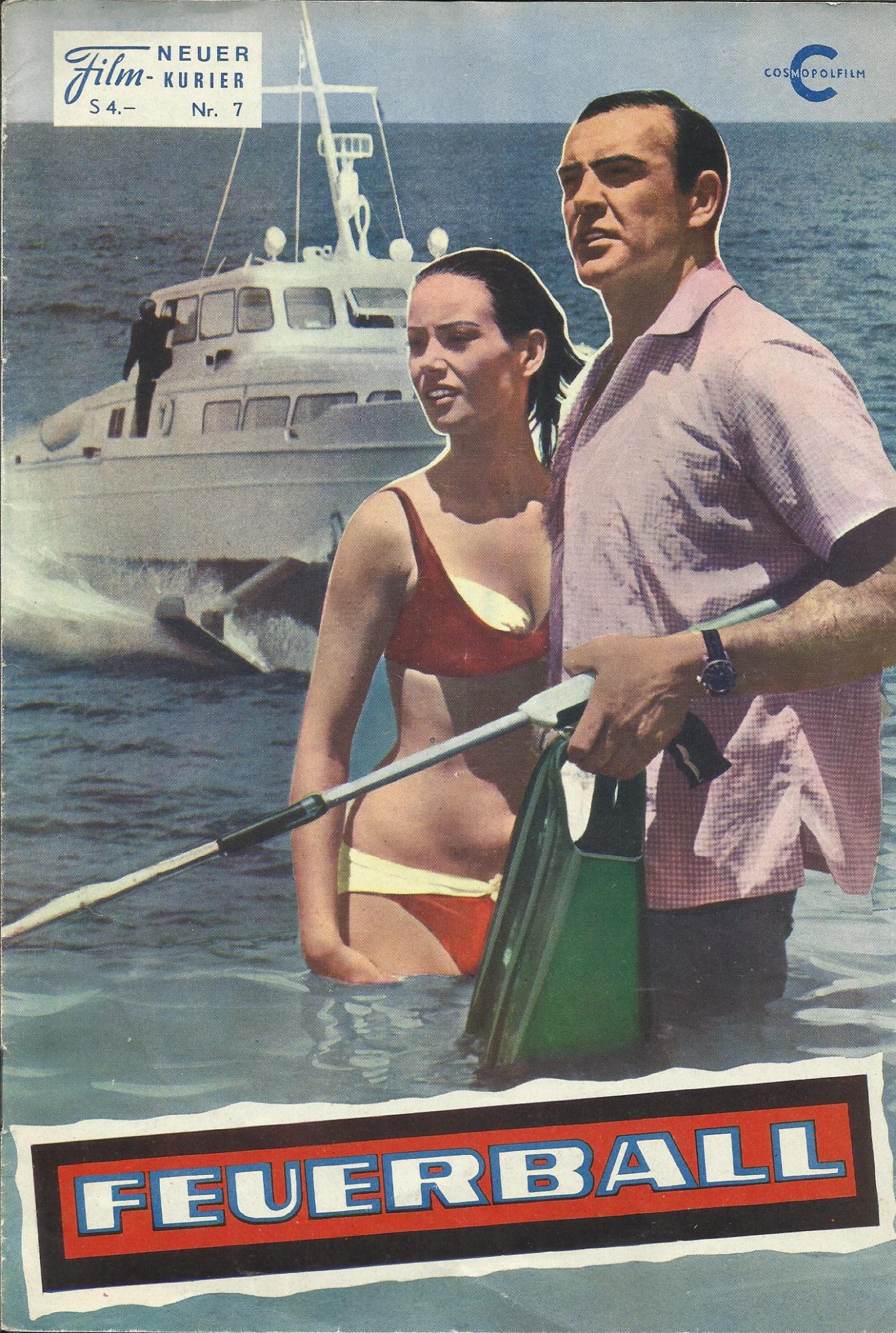 07: Feuerball ( James Bond 007 ) Sean Connery, Claudine Auger, Adolfo Celi, Luciana Paluzzi, Rik Van Nutter, Guy Doleman, Molly Peters, Martine Beswick, Bernard Lee, Desmond Llewelyn, Lois Maxwell, Roland Culver, Earl Cameron,