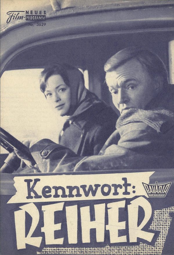 3629: Kennwort: REIHER (Rudolf Jugert) Marie Versini, Peter van Eyck, Walter Rilla, Fritz Wepper, Chez Hickmann, Geoffrey Toone, Werner Lieven, Danny Mann, Monique Arends, Thomas Margulies, Max Haufler, Jean Lannay