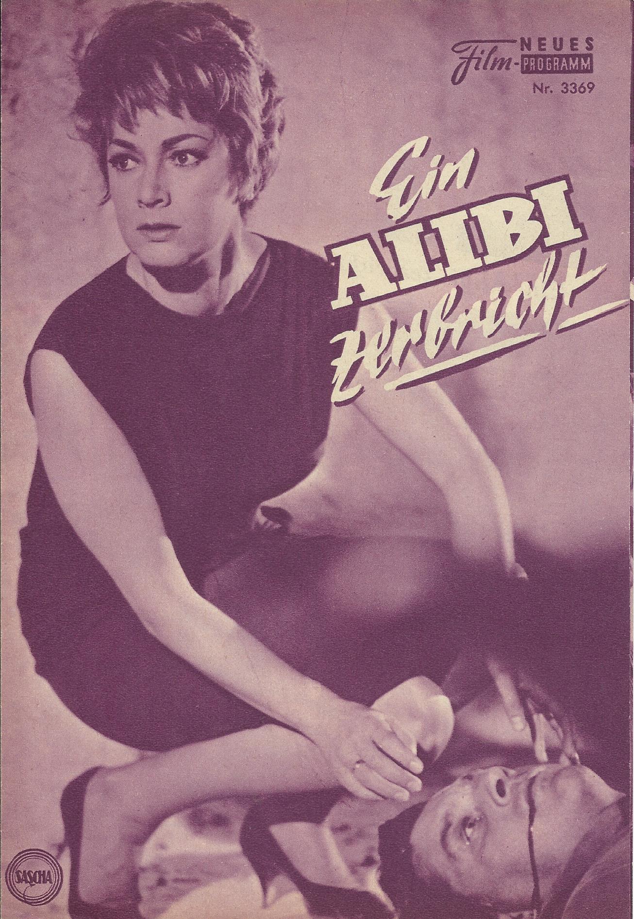 3369: Ein Alibi zerbricht (Alfred Vohrer) Ruth Leuwerik, Peter van Eyck, Charles Regnier, Sieghart Rupp, Hannelore Elsner, Dieter Klein, Michael Janisch, Elisabeth Stiepl, Klaus Münster, Fritz Schmiedel, Guido Wieland