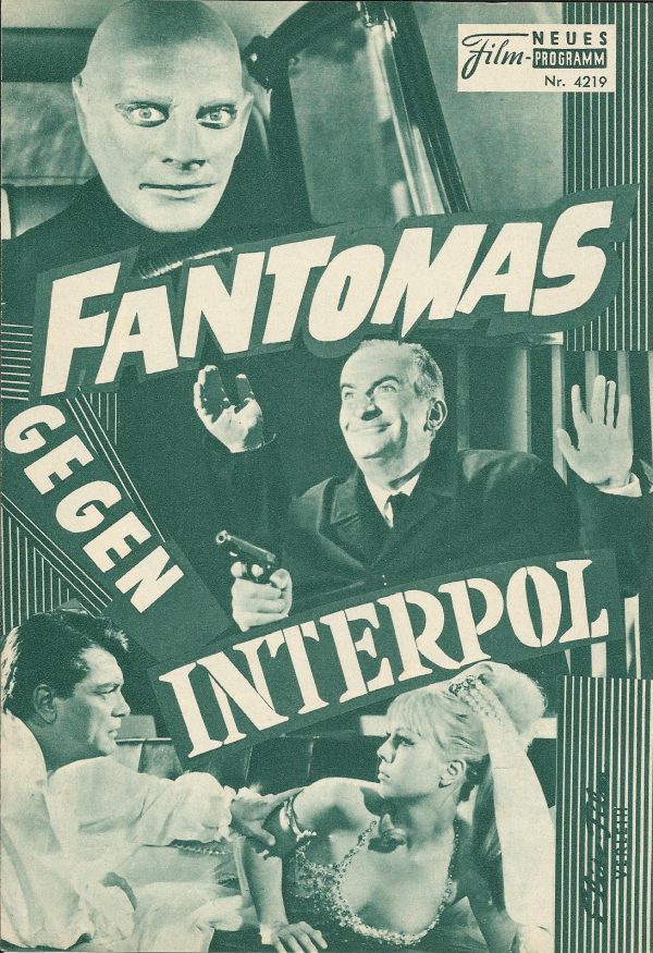 4219: Fantomas gegen Interpol (Andre Hunebelle) Louis de Funes, Jean Marais, Mylene Demongeot, Jacques Dynam, Robert Dalban, Albert Dagnan, Christian Tomas