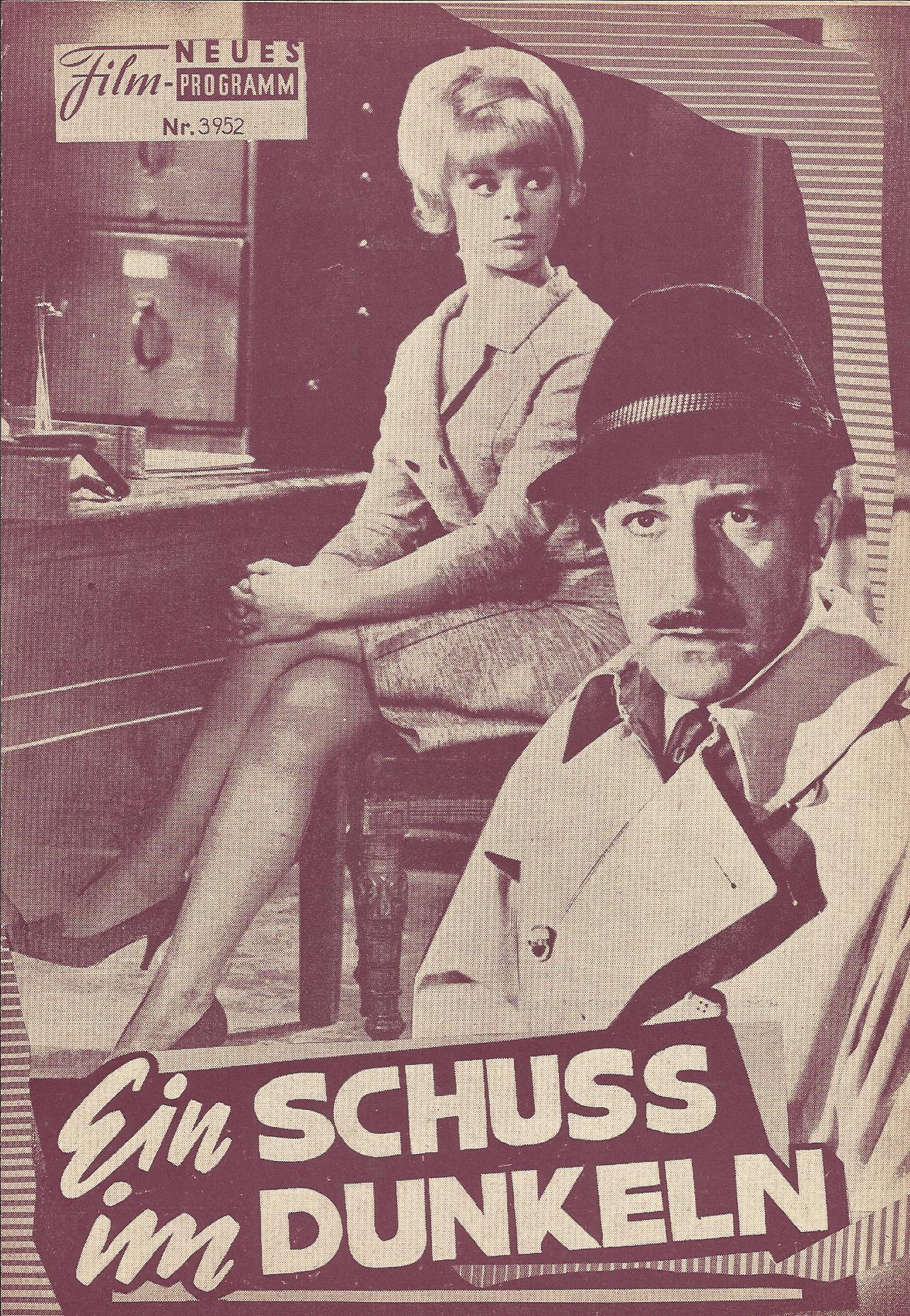 3952: Ein Schuss im Dunkeln (Blake Edwards) Peter Sellers, Elke Sommer, George Sanders, Herbert Lom, Tracy Reed, Graham Stark, Andre Maranne, Douglas Wilmer