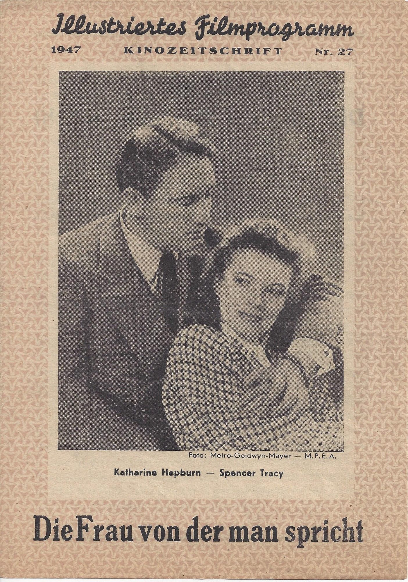 27: Die Frau von der man spricht, Katharine Hepburn, Spencer Tracy,