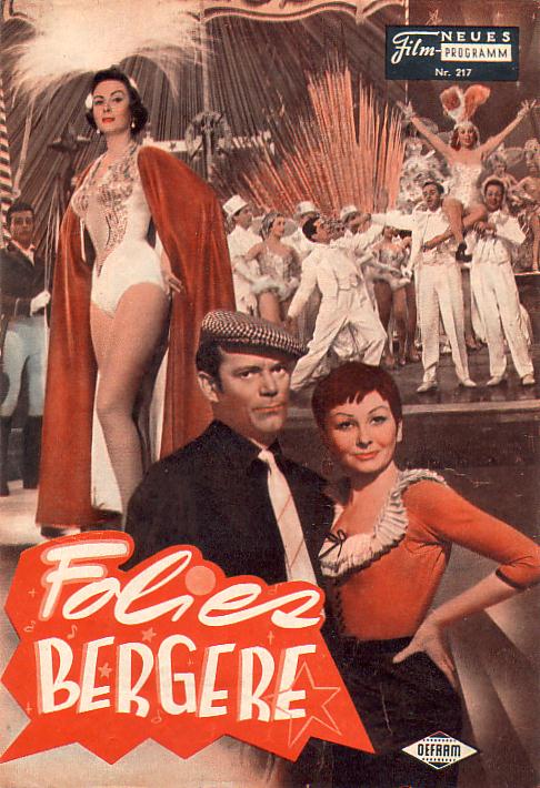217: Foliez Bergere (Henri Decoin) Eddie Constantine, Nadia Gray, Pierre Mondy, JAcques Morel, Nadine Tallier, Robert Pizani, Zizi Jeanmaire, Yves Robert, Jacques Castelot, Edith Georges, Serge Perrault, Jeff Davis