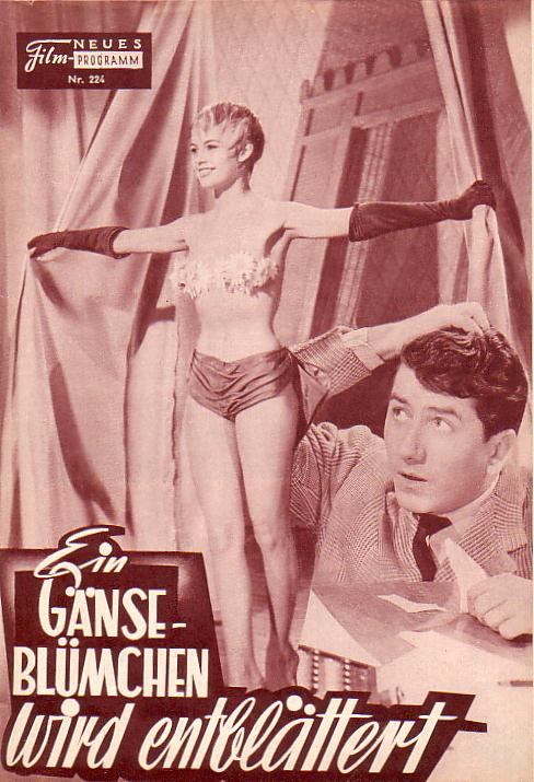 224: Ein Gänseblümchen wird entblättert (Marc Allegret) Brigitte Bardot, Daniel Gelin, Robert Hirsch, Darry Cowl, Nadine Tallier, Jacques Dumesnil, Madeleine Barbulée, Lusiana Paoluzzi, Yves-Marie Maurin, Georges Chamarot, Misha Auer, Anne Colette