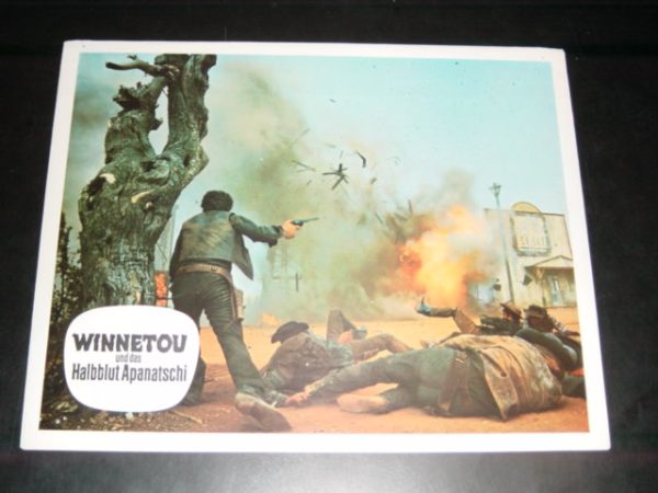 Winnetou und das Halbblut Apanatschi, fallende Banditen ...