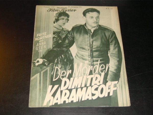 1543: Der Mörder Dimitri Karamasoff, Anna Sten, Fritz Kortner,