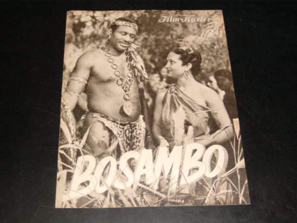 2343: Bosambo ( Edgar Wallace ) Paul Robeson, Leslie Banks,