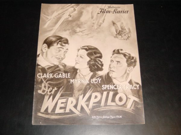 2834: Der Werkpilot, Clark Gable, Myrna Loy, Spencer Tracy,