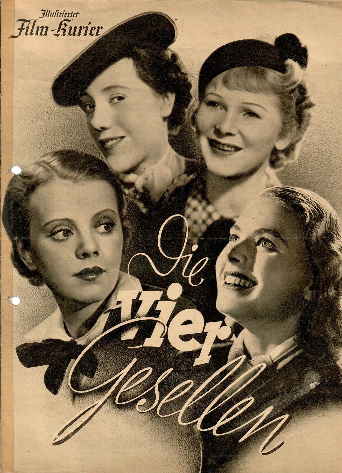 2856: Die vier Gesellen ( Carl Froelich ) Ingrid Berman, Carsta Löck, Sabine Peters, Hans Söhnker, Leo Slezak, Erich Ponto,