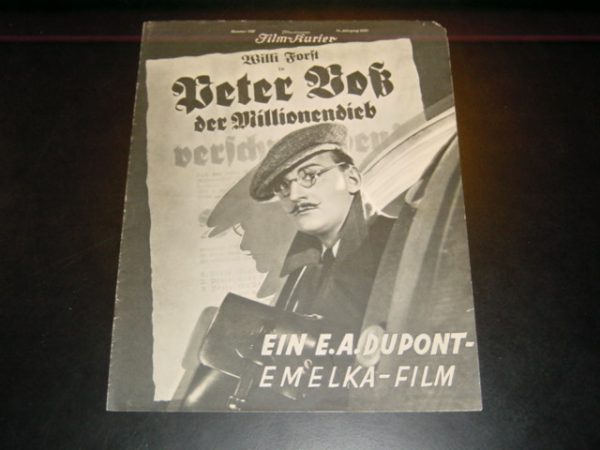 1757: Peter Voß der Millionendieb ( E. A. Dumont ) Willi Forst,