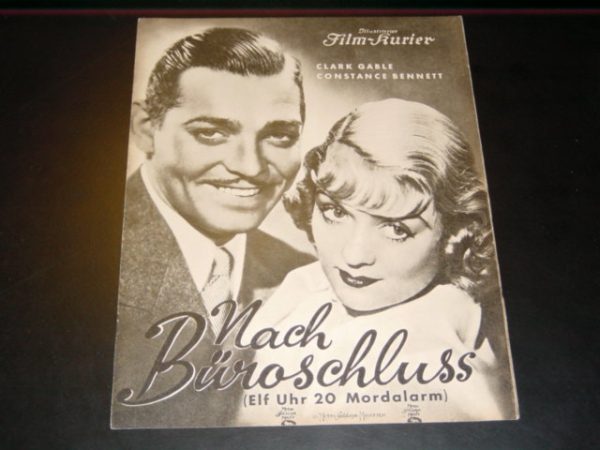 2392: Nach Büroschluss, Clark Gable, Constance Bennett,