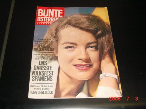 Bunte Österreich 1965/35: Romy Schneider Cover