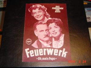 Feuerwerk Programm von Heute 50er Jahre