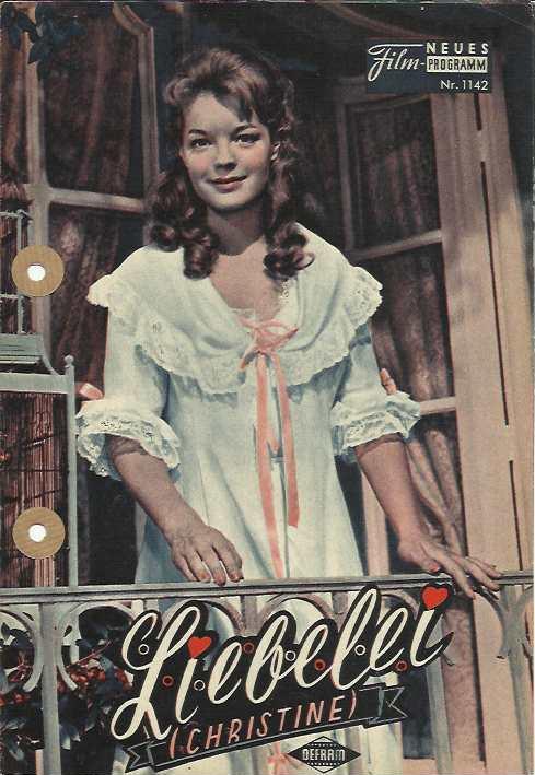 1142: Liebelei (Christine) (Pierre Gaspard-Huit) (Farbe) Romy Schneider, Alain Delon, Carl Lange, Micheline Presle, Josef Egger, Sophie Grimaldi, Jean-Claude Brialy, Fernand Ledoux