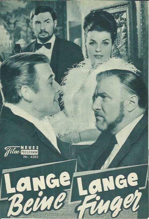 4382: Lange Beine - Lange Finger (Alfred Vohrer) Senta Berger, Joachim Fuchsberger, Martin Held, Irene von Meyendorff, James Robertson Justice, Helga Sommerfeld, Walter Wilz, Friedrich Schoenfelder, Albert Bessler, Thilo von Berlepsch, Alexander Engel, Hi