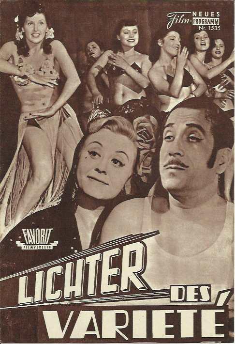 1535: Lichter des Variete (Alberto Lattuada und Federico Fellini) Carla del Poggio, Peppino de Filippo, Giulietta Masino, Falco Lulli, John Kitzmiller