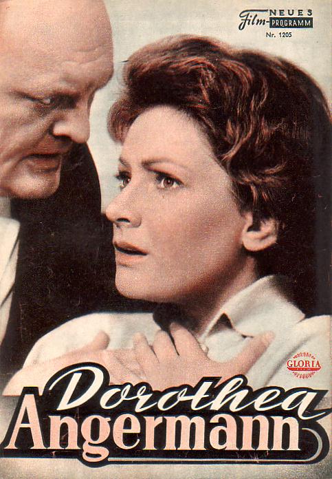 1205: Dorothea Angermann (Robert Siodmak) Ruth Leuwerik, Walter Sedlmayr, Wilmut Borell, Bert Sotlar, Alfred Schieske, Kurt Meisel, Edith Schultze-Westrum, Alfred Balthoff, Monika John, Ursula Herwig, Ernst Konstantin, Holger Hagen