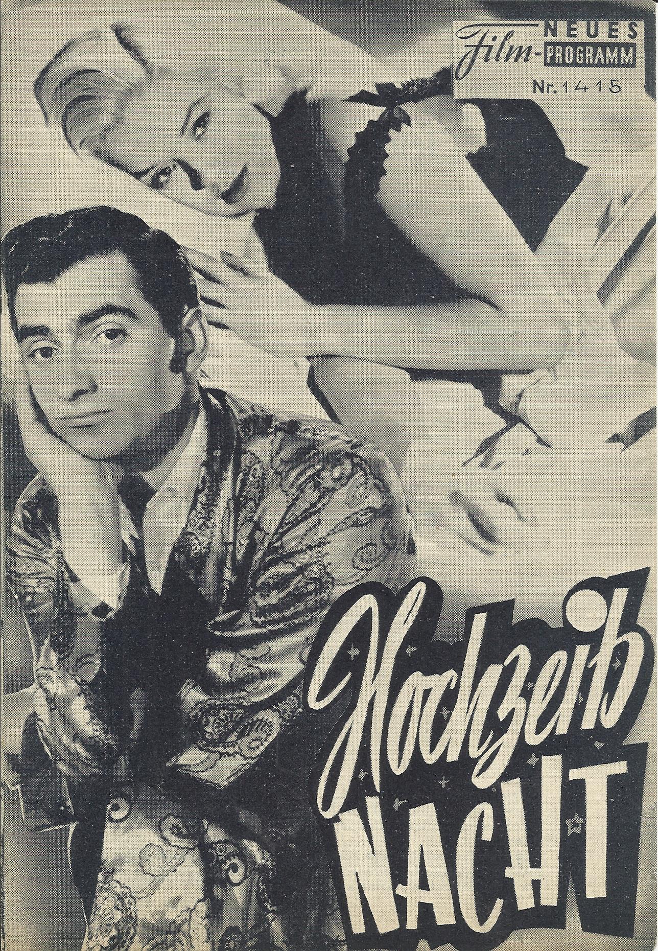 1415: Hochzeitsnacht ( Maurice Elvey ) Diana Dors, David Tomlinson, Bonar Colleano, Diana Decker,