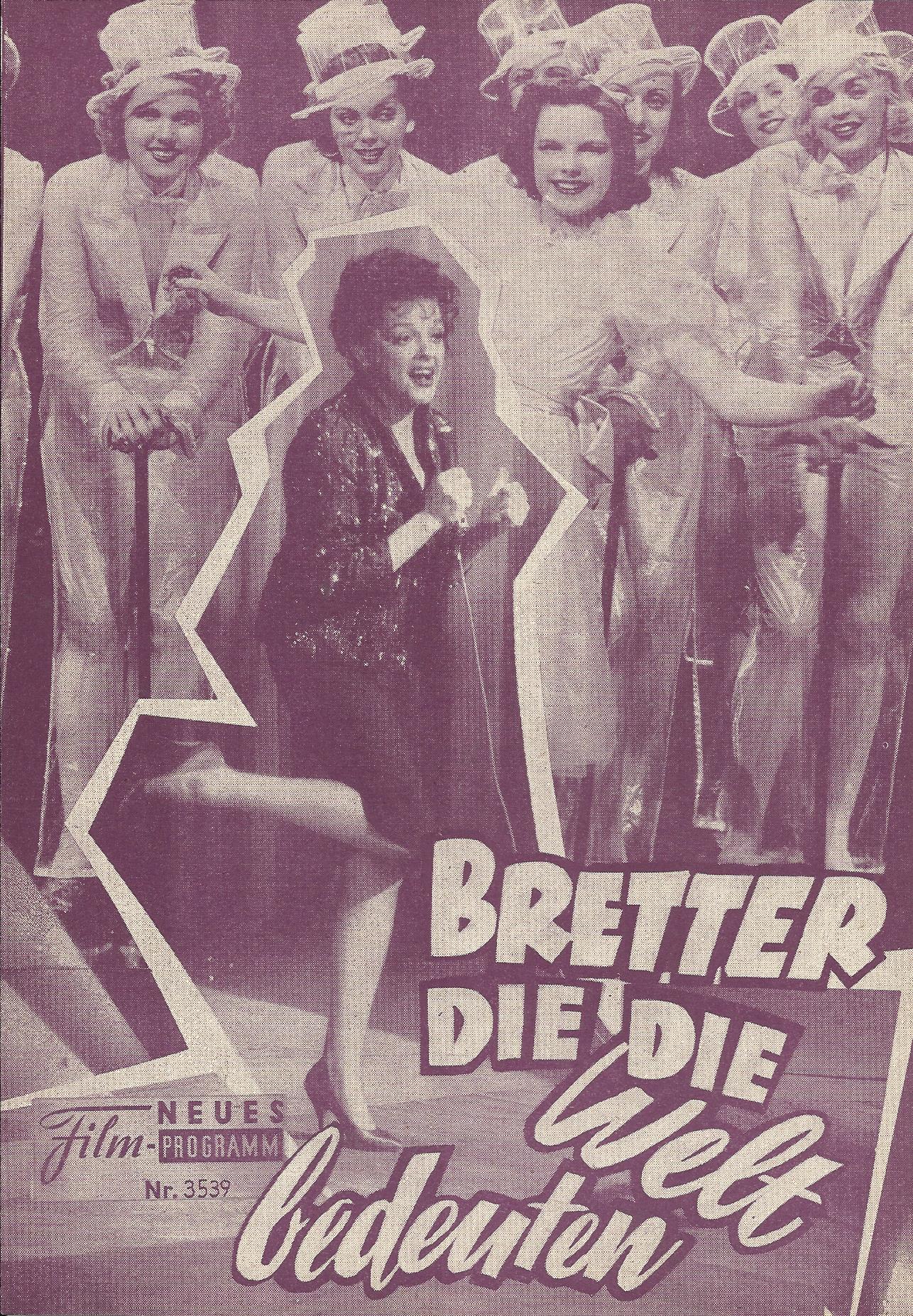 3539: Bretter die die Welt bedeuten ( The Lonely Stage ) Judy Garland, Dirk Bogarde, Jack Klugman,