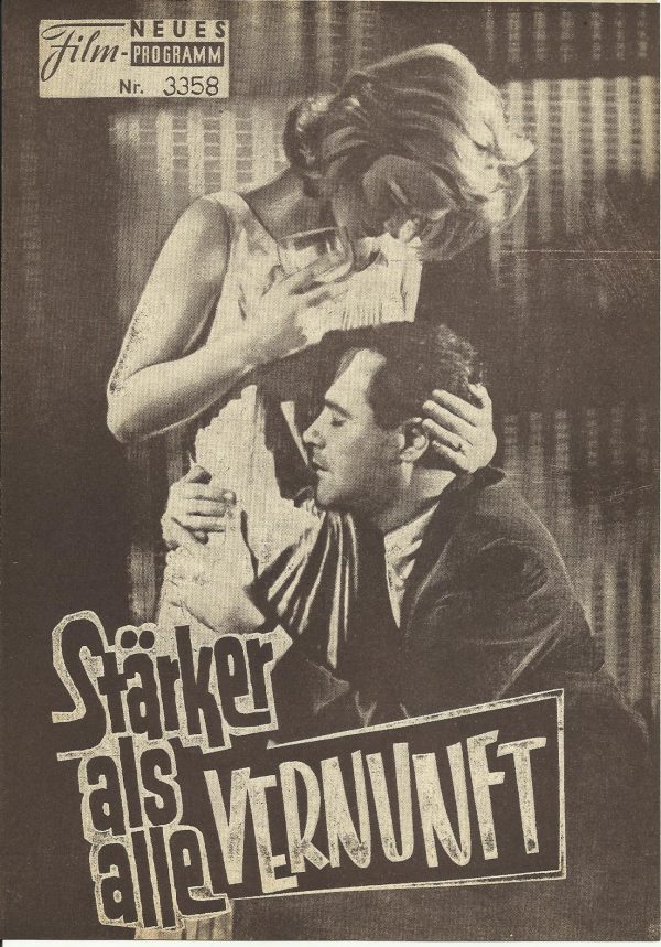 3358: Stärker als alle Vernunft (Blake Edwards) Jack Lemmon, Lee Remick, Charles Bickford, Jack Klugman, Alan Hewitt, Tom Balmer, Debbie Megowan, Maxine Stuart, Jack Albertson