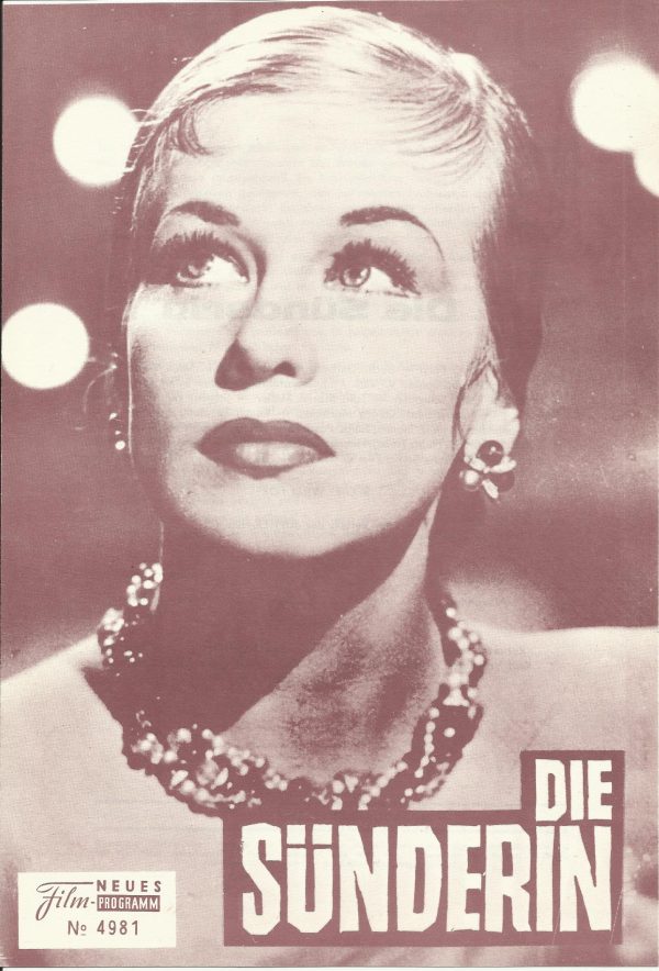 4981: Die Sünderin, Hildegard Knef, Gustav Fröhlich,